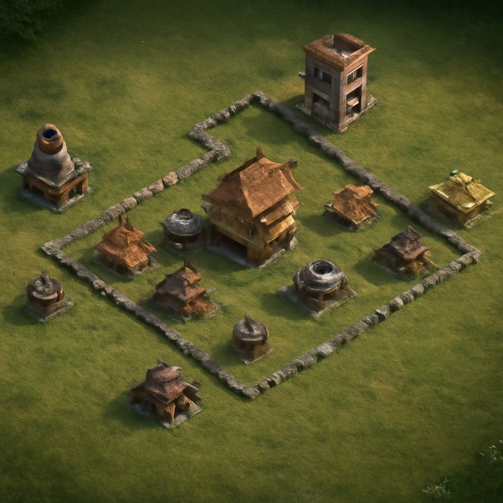 Comparison of Builder Hall 5 and Builder Hall 6 base layouts