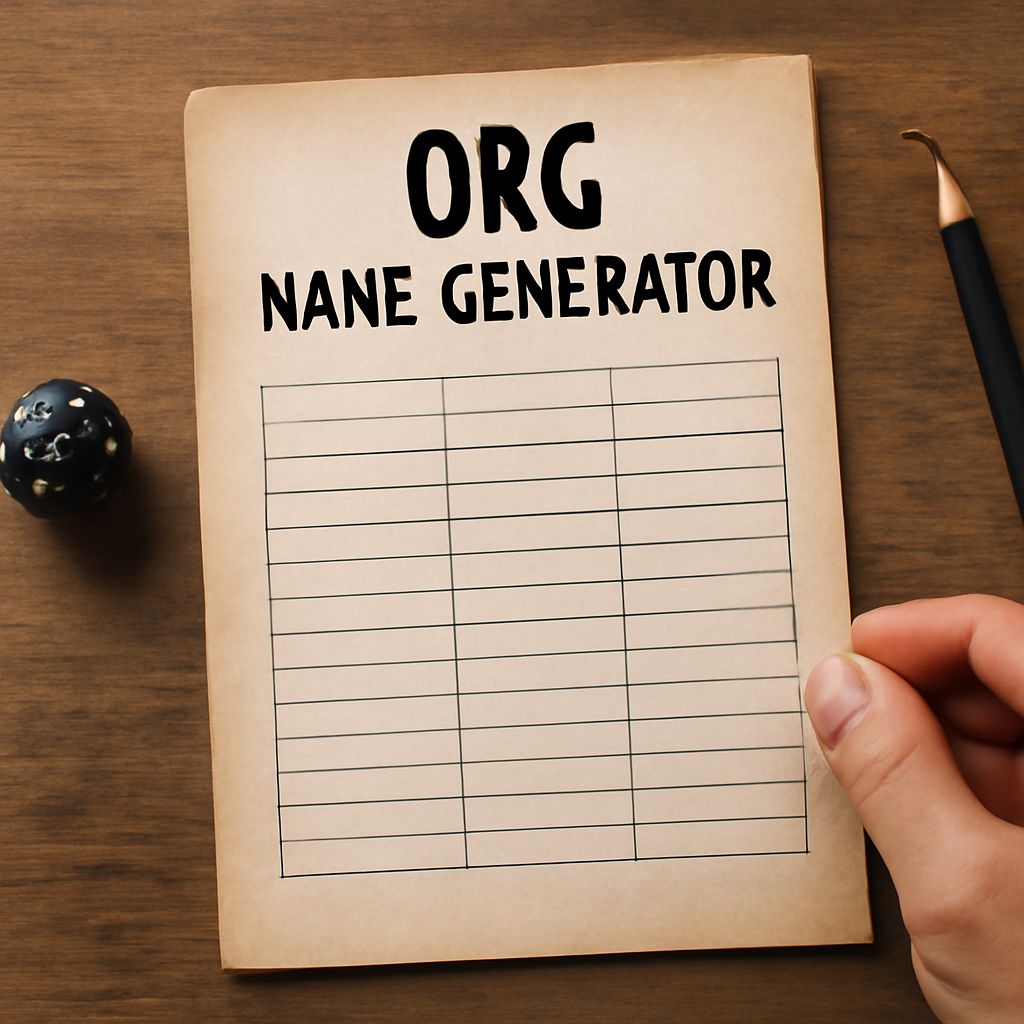 Fantasy hero generator concept with Drow and Half-Orc name options